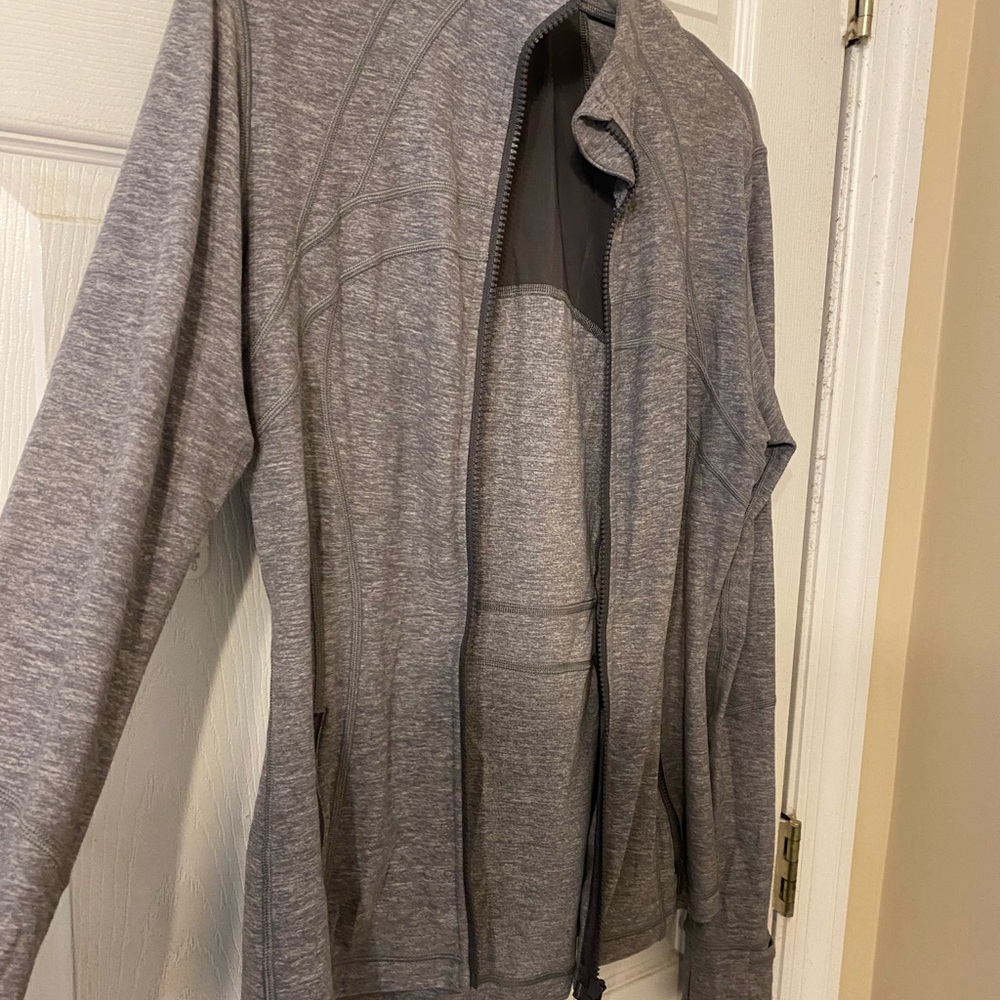 Lululemon Heather Gray Athletic Jacket // Condition: very good